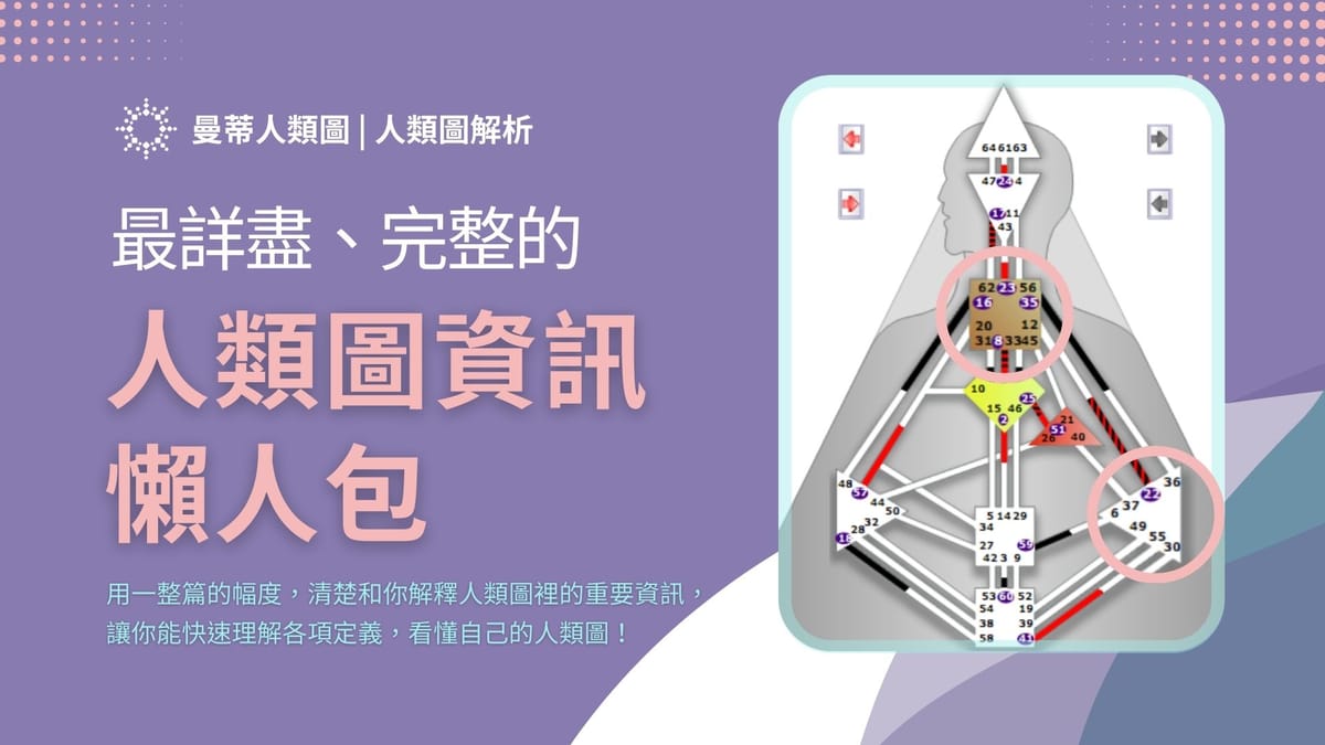 人類圖怎麼看?從新手到專家,教你看懂自己人類圖的最完整指南!|曼蒂人類圖